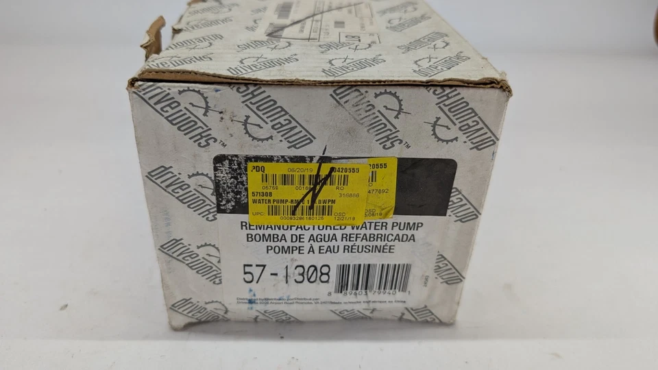 Bomba de agua del motor Driveworks / Cardone 57-1308 remanufacturada Foto 4 de 4