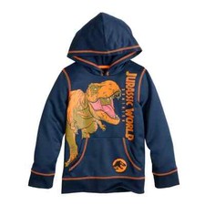 Jurassic World: Dominion T-Rex Fleece Active Graphic Hoodie SIZE 4 NWT