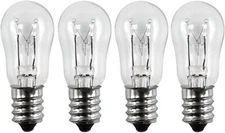 OCS Parts 4-Pack WE05X20431 Dryer Drum Light Bulbs | 10W 120V E12 Appliance Bulb