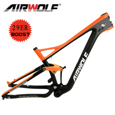 AIRWOLF MTB Carbonio Telaio 29er Boost sospensione completa 15\