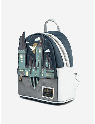 Loungefly Harry Potter Backpack with Hedwig and Castle Design Wallet included Amazon.com: Loungefly Harry Potter Hogwarts Castle Hedwig  main image 4