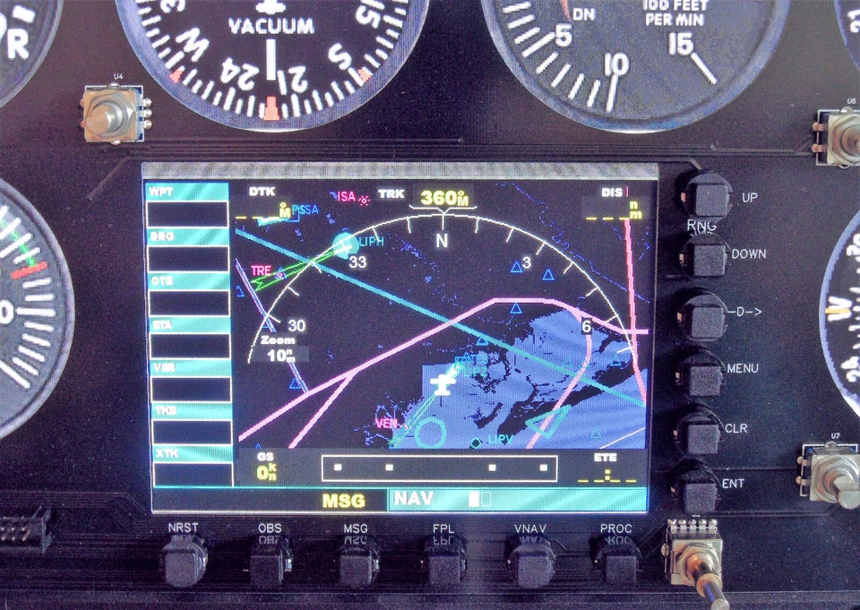 Homecockpit NGH Cessna 172 GPS Panel + Controller  MSFS2020/MSFS2024- XPlane - Bild 3 von 4