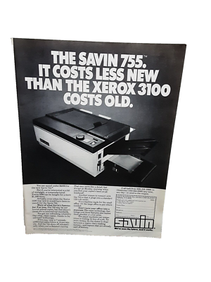 1978 Savin 755 Copy Machine Vintage print ad 70s | eBay