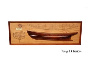 Vintage Half Hull Model of F.V. Panama 1910 Lh3