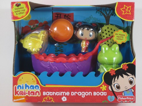 Fisher Price Ni Hao Kai Lan Bathtime Dragon Boat Water Toy With Mr Hoppy U Ebay
