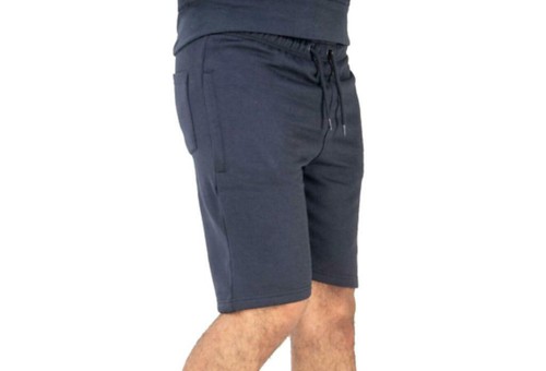 Mens New Fleece Gym Casual Outdoor Elasticated Waist Plain Shorts Pants Bottoms - Picture 6 of 6