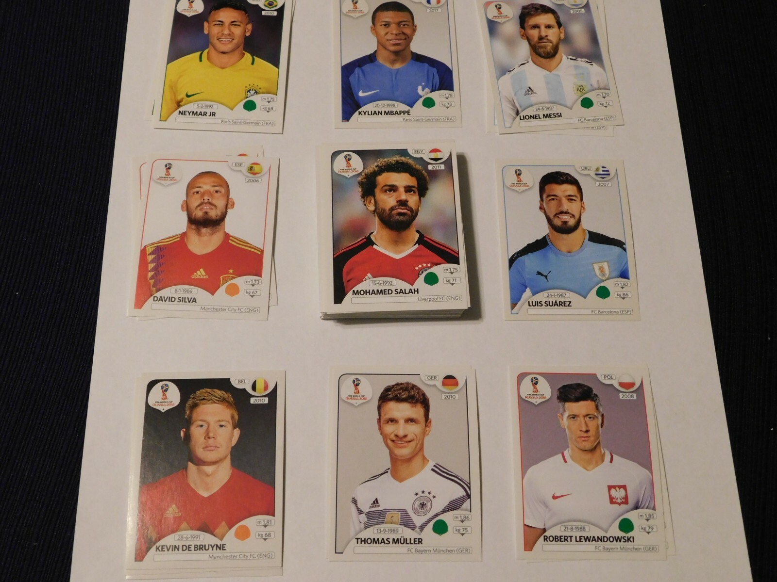 Panini 2018 FIFA World Cup Stickers - Players