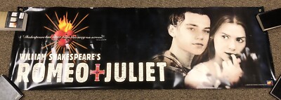 Vintage 90s Romeo & Juliet Movie Video Store Poster 6.5  x 2  Leonardo DiCaprio