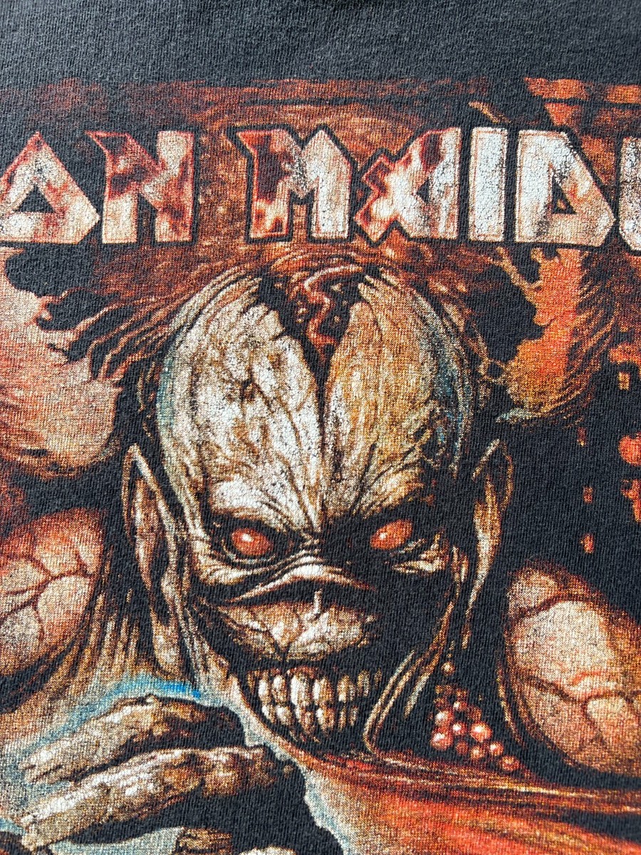 Vintage 90s Iron Maiden Virtual World Tour Black T-shirt | eBay