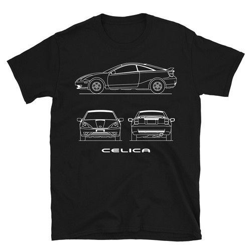 Celica T230 Herren T-Shirt Bluepint JDM Classic Retro GT Sportwagen Auto Tee - Bild 6 von 6