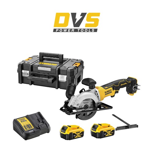 DeWalt DCS571P2 Cordless 18V XR Brushless 115mm Compact Circular Saw
