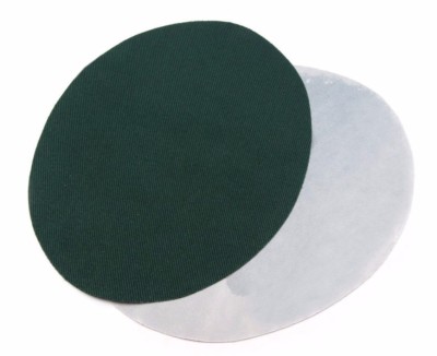 2 Stück Bügelflicken Uni Oval ca. 11 x 14 cm Reparaturflicken Aufbügler NEU