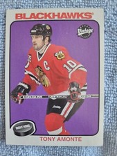 2001-02 UD Vintage Chicago Blackhawks Hockey Card #57 Tony Amonte