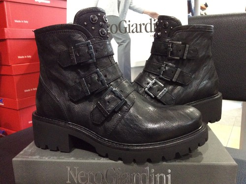 SCARPE STIVALETTO ANFIBIO DONNA N.40 NERO GIARDINI PREZZO SHOCK 79€ -50%  😀😀 | eBay