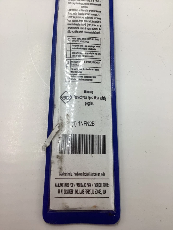 WESTWARD 1NFP2 Flat Files,10 In,Bastard,Machinists 1NFP2 1NFP2B  Rectangular - Image 3 of 4