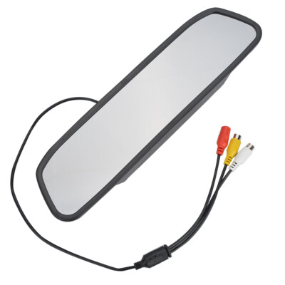 4.3'' Auto KFZ Rückspiegel Monitor Rückfahrkamera TFT LCD Bildschirm 2 Wege Video