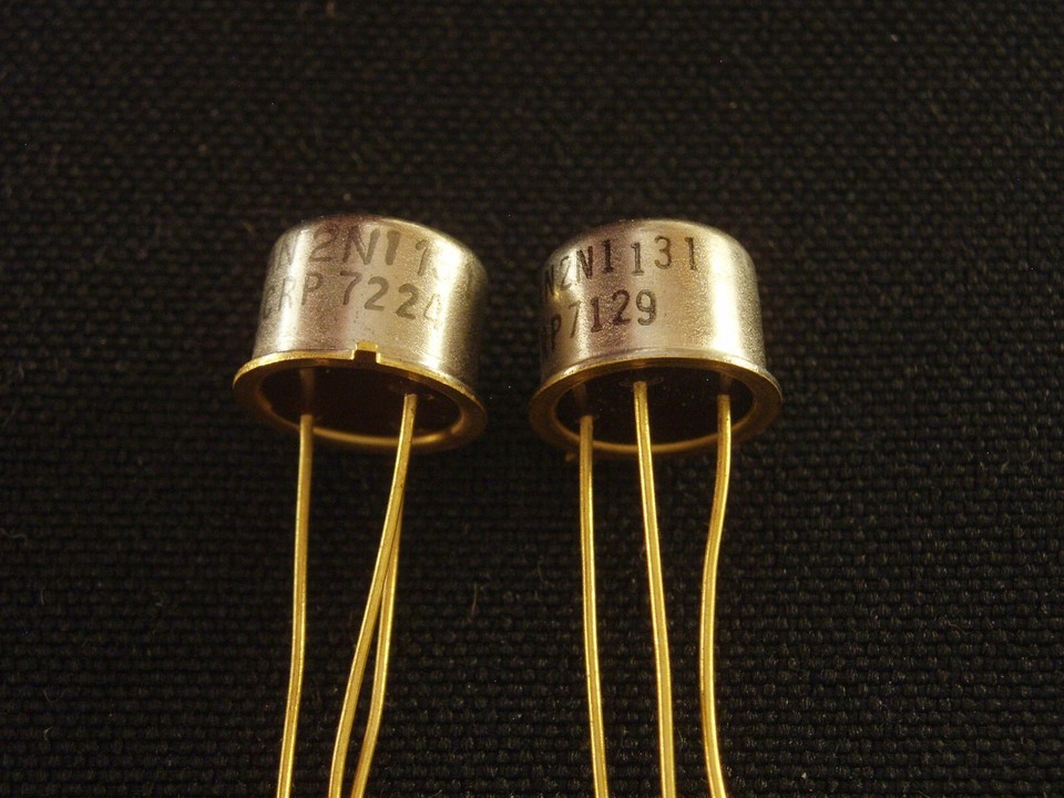Transistor Gold Vintage Gold Plated Transistors, See List, Most Mil-Spec, 100% ...