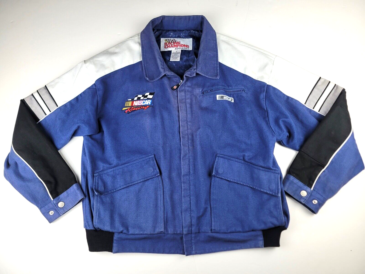 レーシングジャケット Racing Jacket NASCAR CASE XL Racing Champions Nascar Jacket Men's XL Blue White Black