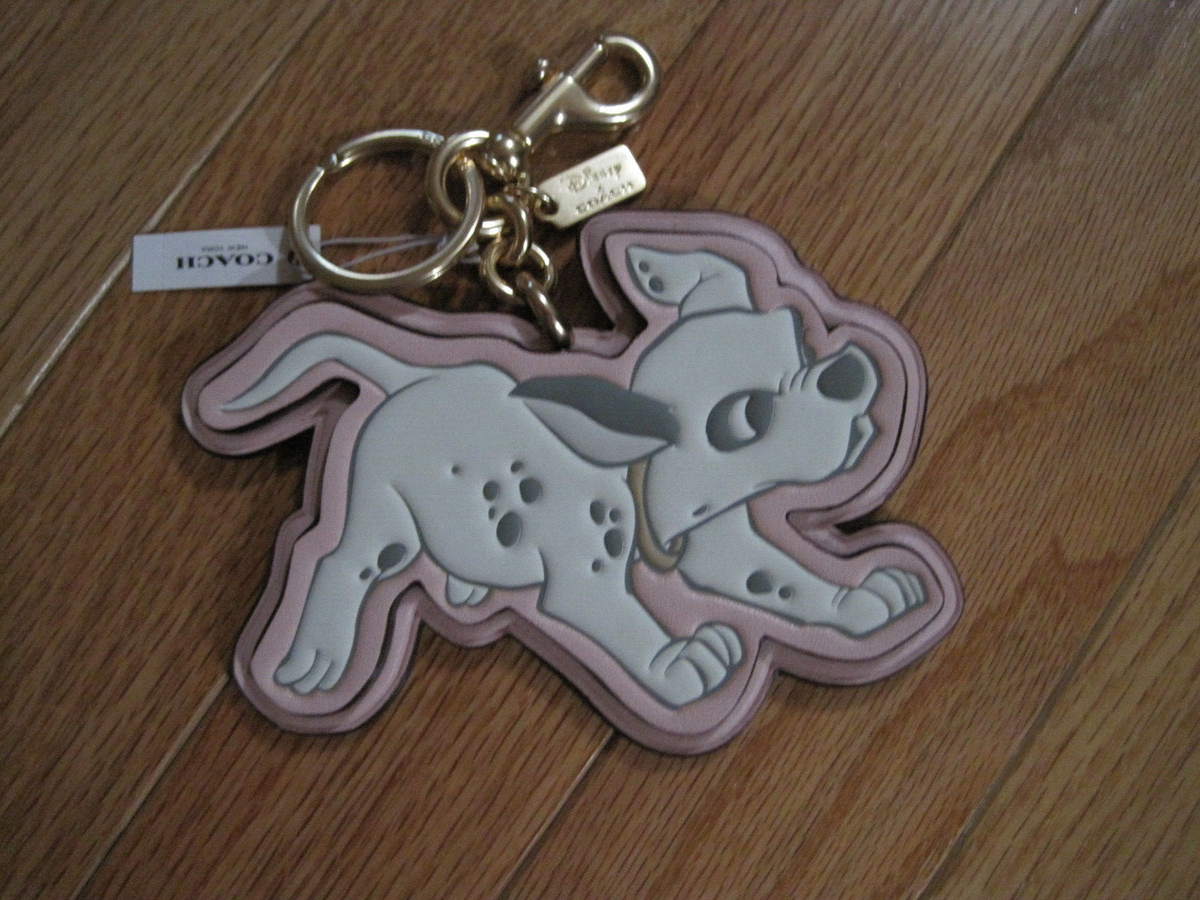 New with Tags - Coach x Disney 101 Dalmatians Dog Leather Key