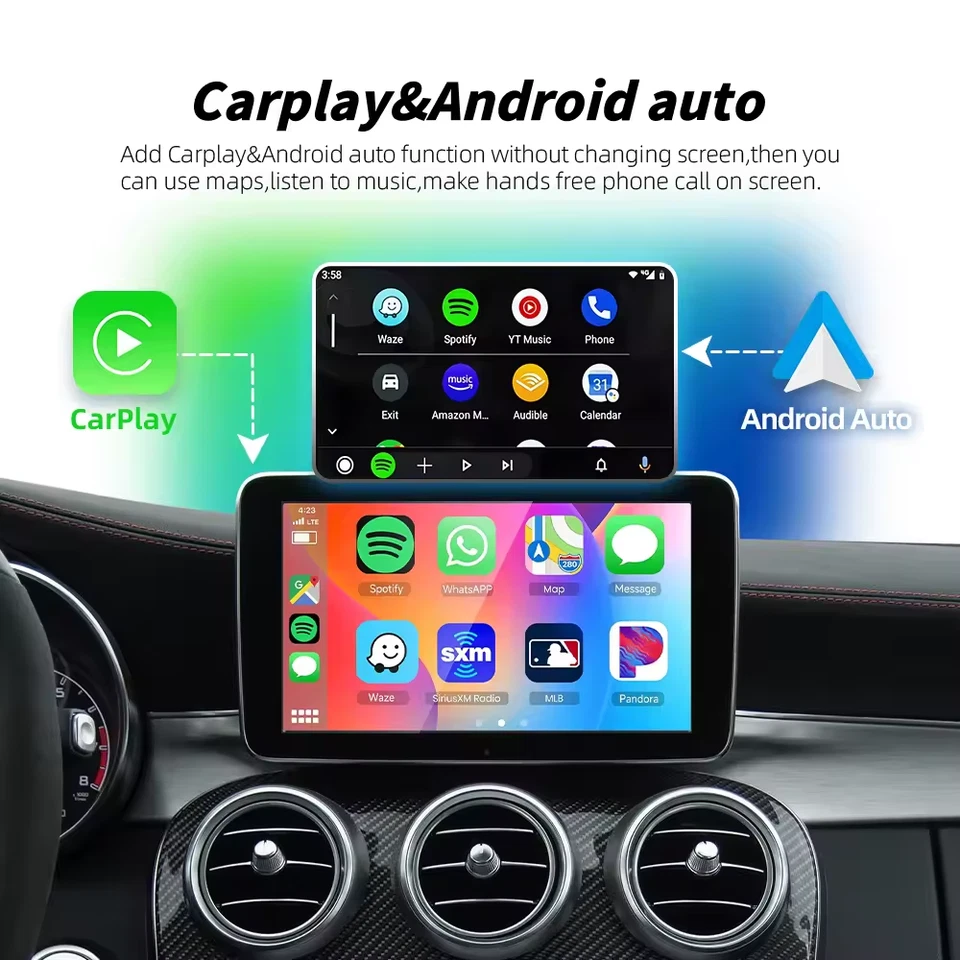 Kit retrofit Wireless CARPLAY ANDROIDAUTO sist. NTG 5.0 TUTTE MERCEDES 14-18 - Immagine 2 di 4