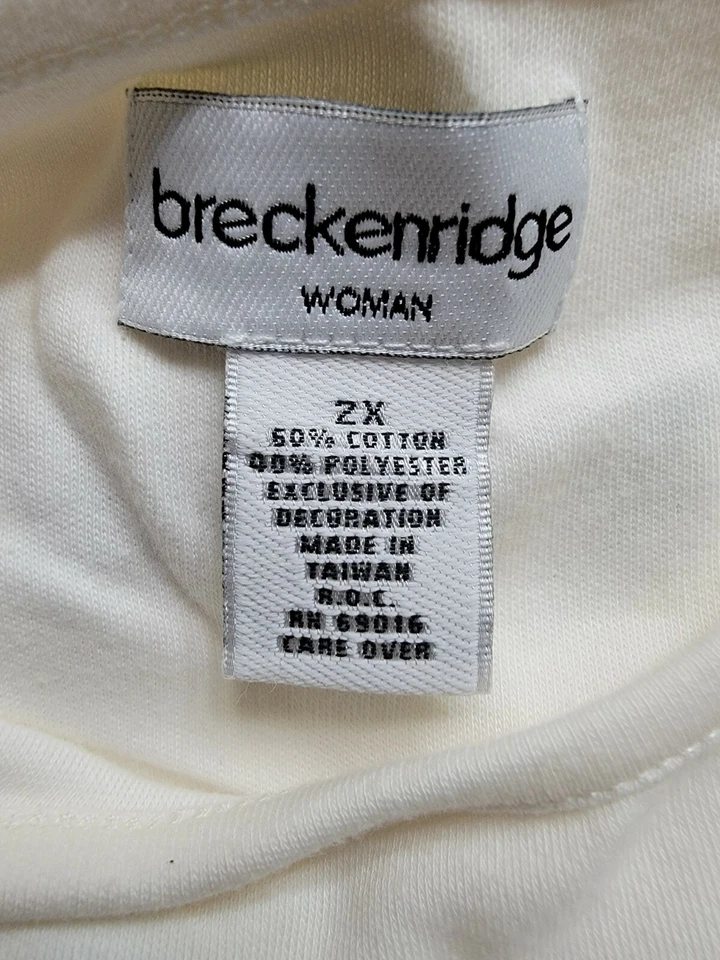 Breckenridge женская рубашка блузка размер 2 X многоцветный пугало урожая - Изображение 2 из 4