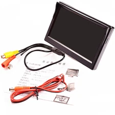 HD Screen LCD Display Car Monitor For Reverse Rear View Backup Parking Camera