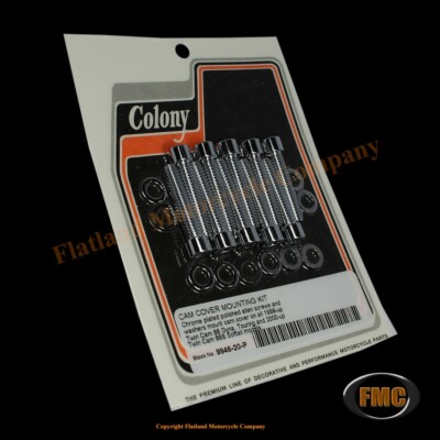 Colony 9946-20-P, Cam Cover Mount Kit, Twin Cam, See Description, Polished Allen