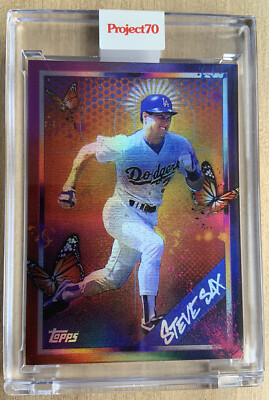 2021 Topps PROJECT 70 STEVE SAX card 319 by RISK   RAINBOW   FOIL #58/70
