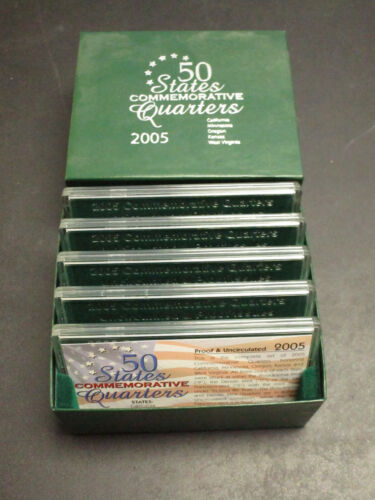 9, 50 States Commemorative Quarters Uncirculated Proof Sets 1999-2008 +2 Nickel - Picture 10 of 13