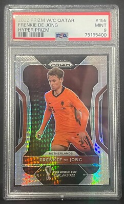 その他 fankie de jong panini prizm Qatar 2022 Panini Prizm World Cup Qatar Frenkie De Jong Hyper Prizm PSA
