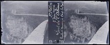 France Pont de l?Ab�me Annecy Aix 1914 Photo NEGATIVE Piotin Plaque Vintage