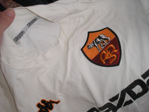 MAGLIA ROMA KAPPA 2002 2003 AWAY - MONTELLA 9 - MATCH WORN TOTTI INTER JUVENTUS - Foto 11 di 17