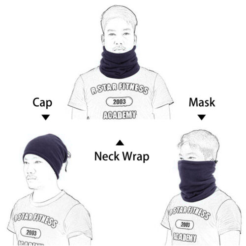 Winter Warm Snood Scarf Neck Warmer Hat Balaclava Men Women Face Mask Cover - Picture 6 of 12