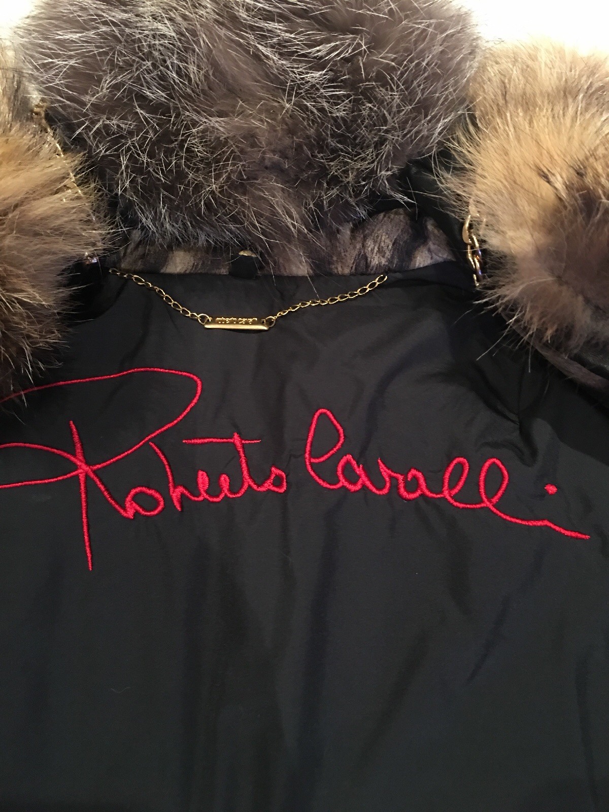 Roberto Cavalli Down Jacket with a Silver Fox - image 3