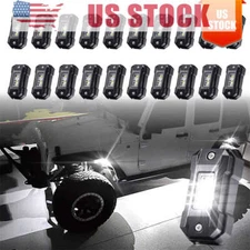 20X Underbody Trail Rig Glow Lamp White LED Rock Lights Offroad SUV Pickup Truck