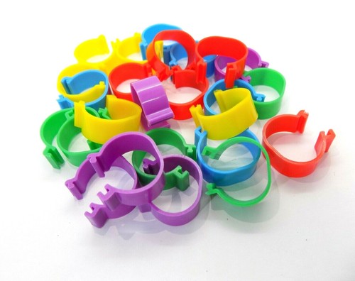 16mm Reusable Birds Rings Chicken Poultry Duck Quail Foot Tags Clips Leg Ring UK - Picture 10 of 15