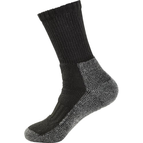 3 Pairs Extra Heavy Athletic Cotton Black Arch Support Socks Work Warm Cushioned - Picture 4 of 7