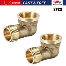 90° Threaded Brass Elbow Connector Pipe Fitting 3/4" BSP Male X 3/4" BSP Female