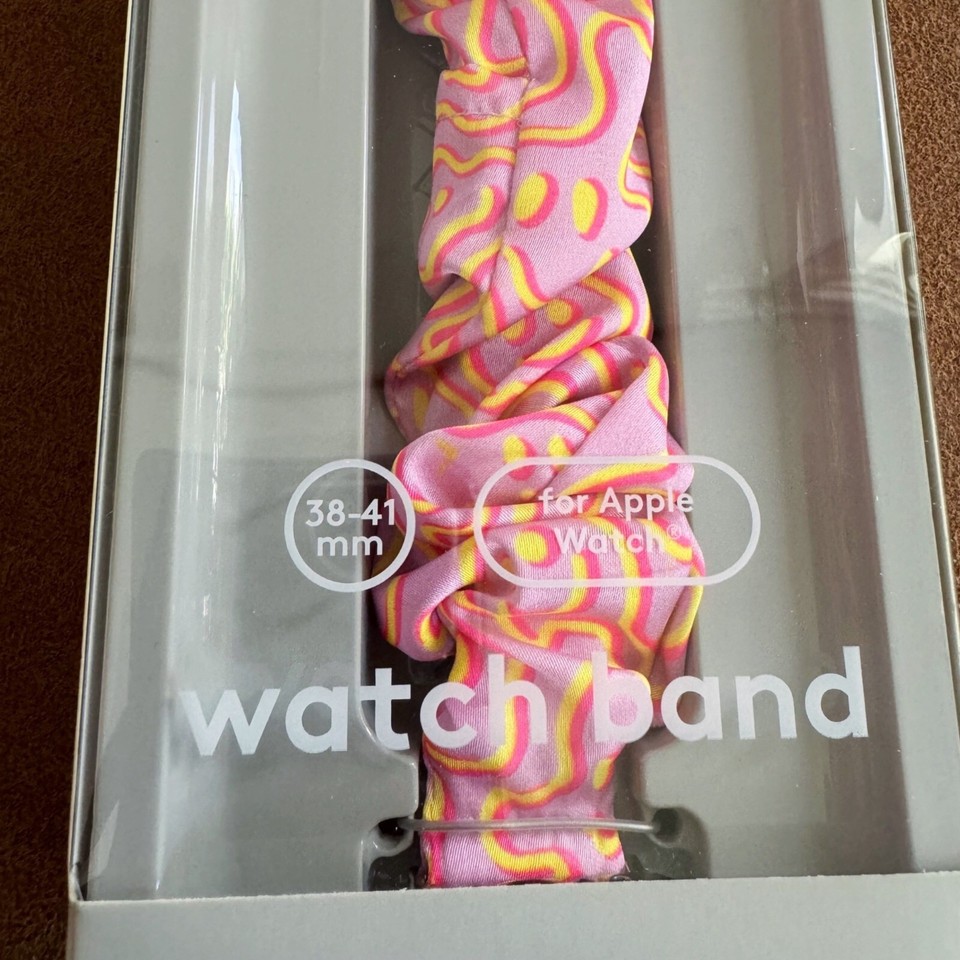 NEW heyday Apple Watch Scrunchie Band 3841mm Neon Smiley eBay