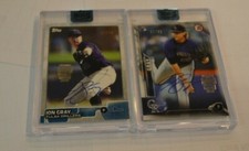 lot x2 Jon Jonathan Gray 2018 Topps Archives autograph auto Sigs  /16 & /91