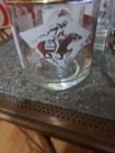 Vtg McCormick Whiskey Rocks Glasses Set of 6 Gold White Horse Pony  Mid-Century  — photo 5