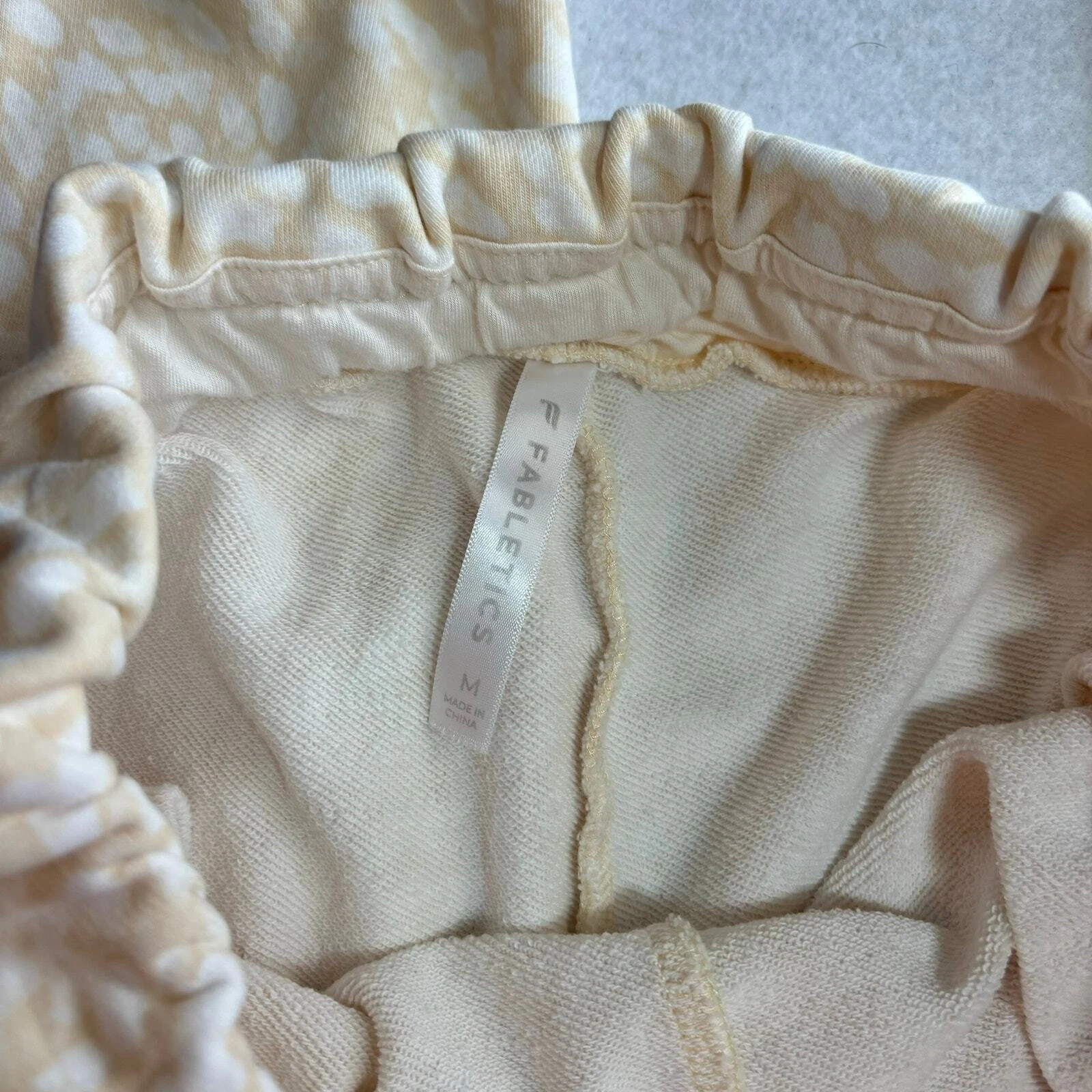 fabletics chill leopard print slim sweatpants