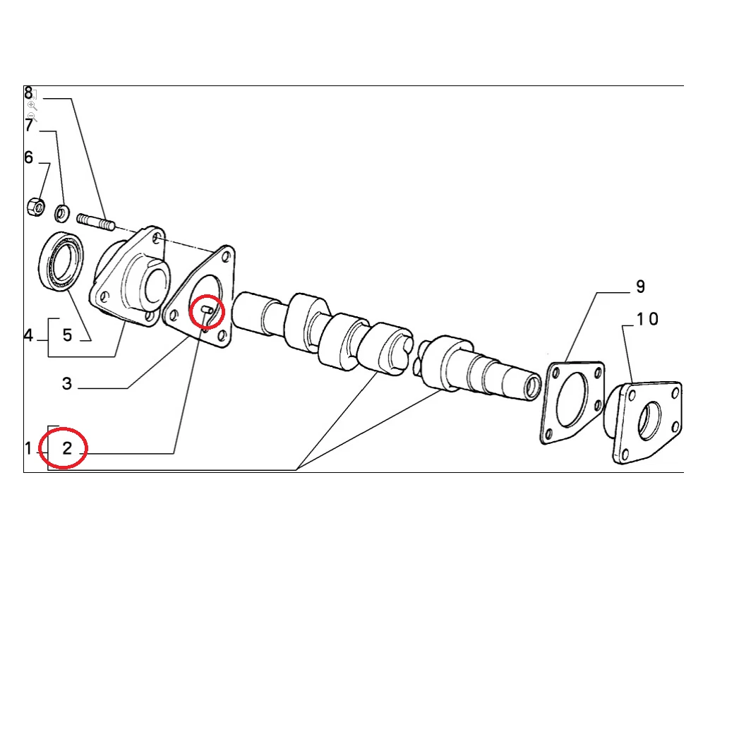 Wheat Camshaft Fiat - Alpha Romeo - Lancia Original 4130961 | eBay