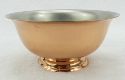 Vintage COPPERCRAFT GUILD Copper 4.5”Footed Violet Bowl / Planter