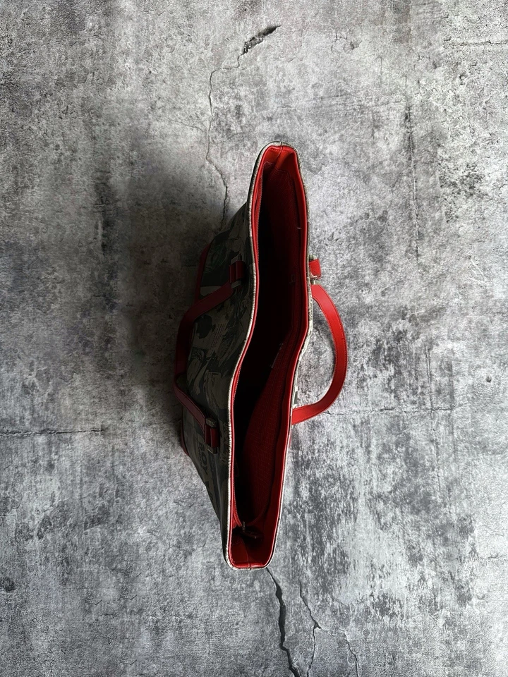 Vintage Sidney Love “Boy George” AOP Tote Bag Early 90s Rare Piece - Image 3 of 4