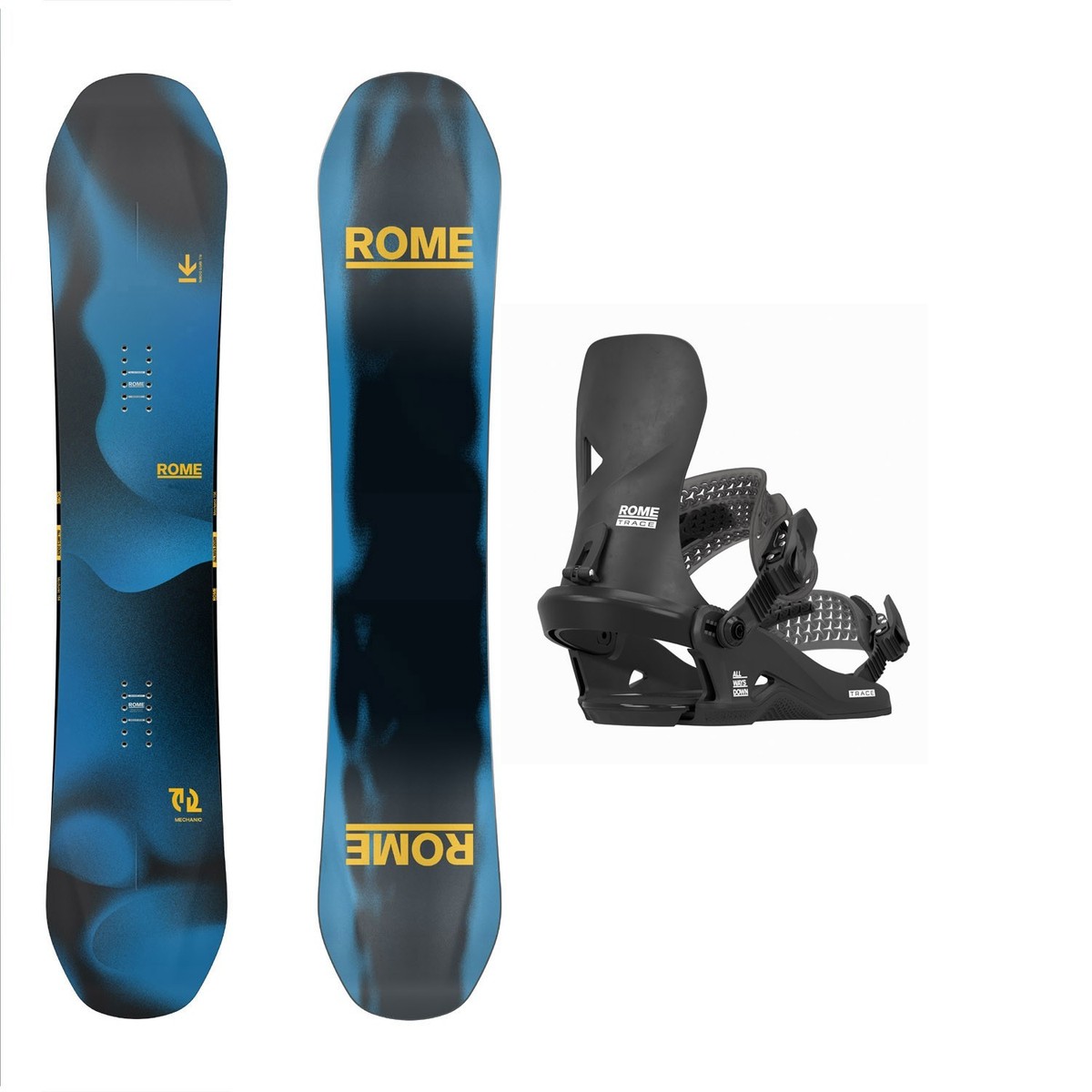 rome blackout snowboard Mechanic 2026 suitable for all Rome Mechanic Men's Snowboard 159