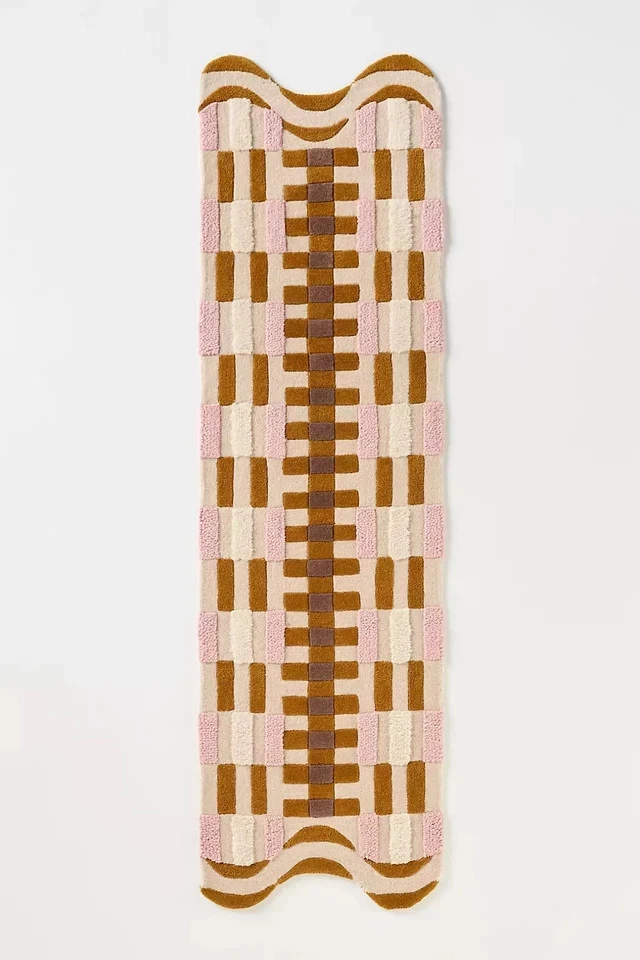 Шерстяной ковер ручной работы 9x12 футов — скандинавский узелковый дизайн с гребешком, небольшой ковер ручной работы 6x9 - Изображение 4 из 4