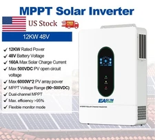 12KW 12000W 48V Solar Hybrid Inverter Hybrid AC 120V/240V MPPT 200A Parallel BMS