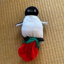 Suica Penguin 15th Anniversary Reversible Plush Strawberry