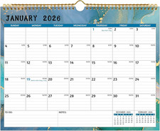 Wall Calendar 2026-2027 2 Year Calendar 2026-2027, Jan 2026 Dec 2027, 14.57